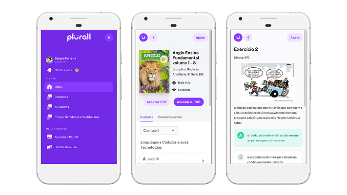 Design Sprint 2020 — Experiência mobile Plurall